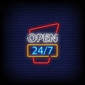 Open Neon Sign