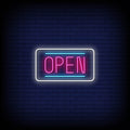 Open Multicolor Neon Sign - Neon Pink Aesthetic