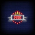 Open Neon Sign Perfect for Businesses & Events