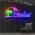Paradise Restaurant 55x20inch Custom made neon sign