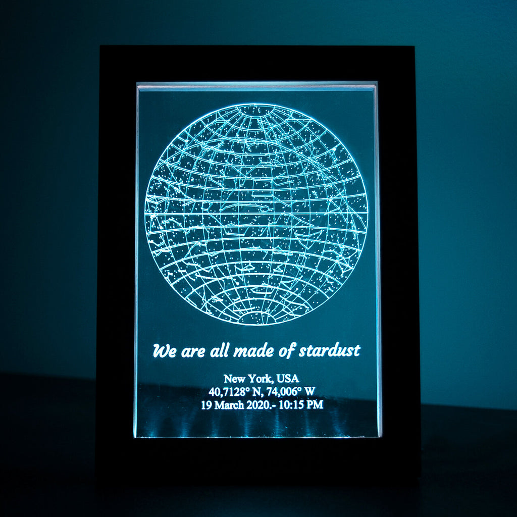Personalized  Star Map Led frame lamp