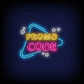 Promo Code Neon Sign