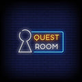 Quest Room Logo Neon Sign