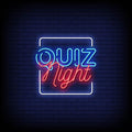 Quiz Night Neon Sign Perfect for Bars & Events