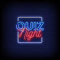 Quiz Night Neon Sign