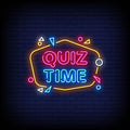 Quiz Time Neon Sign