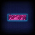 Reset Multicolor Neon Sign - Neon Pink Aesthetic