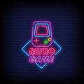 Retro Game Neon Sign - Neon Pink Aesthetic