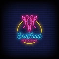 Seafood Restaurant Neon Sign - Neon Pink Aesthetic