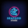 Seafood Food Store Neon Sign