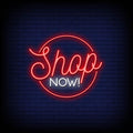 Shop Now Neon Sign
