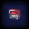 Sold Out Neon Sign