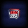 Sold Out Neon Sign