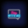 Stay With Me Neon Sign
