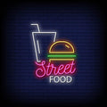Street Food Neon Sign
