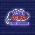 Vape Shop Neon Sign