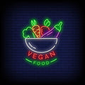 Vegan Food Neon Sign