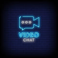 Video Chat Neon Sign