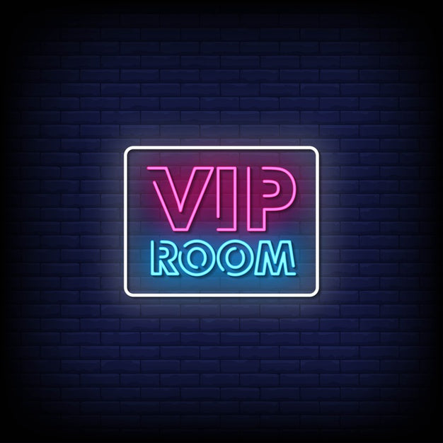Vip Room Neon Sign Perfect for Bars & Events — make neon sign