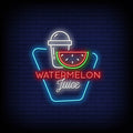 Watermelon Juice Neon Sign