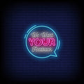 We Want Your Feedback Neon Sign