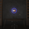 M Logo Neon Sign 12x12 inches