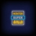 Winter Super Sale Neon Sign