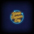 World Tourism Day Neon Sign